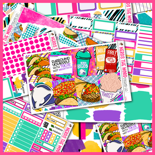 Tacos Weekly Planner Kit