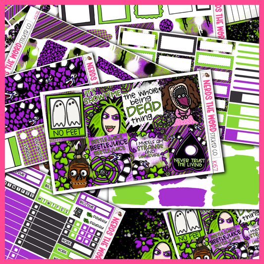 Beetlejuice Monthly, Weekly and or Journaling Sticker Kit