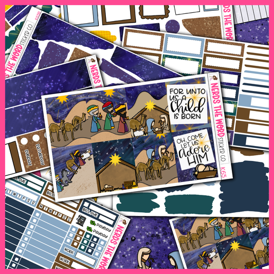 Nativity Monthly, Weekly and or Journaling Sticker Kit