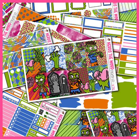 Brains Monthly, Weekly and or Journaling Sticker Kit