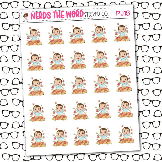 PJ Leaves Sticker Sheet