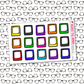 Rainbow Snap Frame Functional Box Sticker Sheet