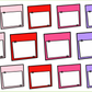 Valentine Color Pallet Functional Sticker Sheets - You Choose