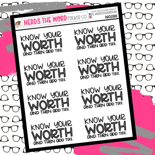 N0288 - Know your Worth