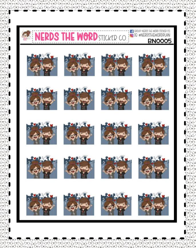 Bill & Nora Concert Sticker Sheet