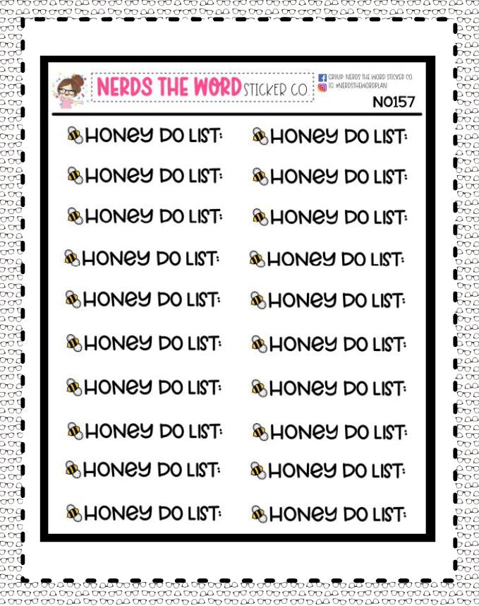 N0157 - Honey Do List