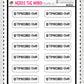 Timecard Due Planner Sticker Sheet